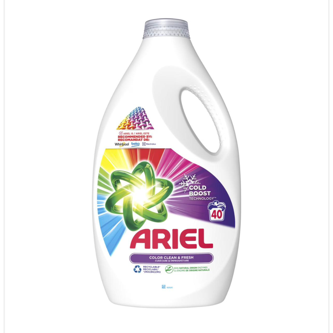 Detergent de rufe lichid Color Clean & Fresh, 40 spălări, 2l