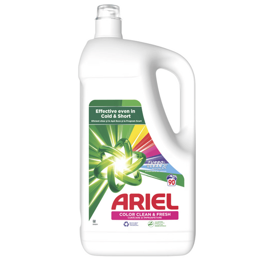 Detergent de rufe lichid Ariel Color Clean & Fresh, 90 spalari, 4.5L