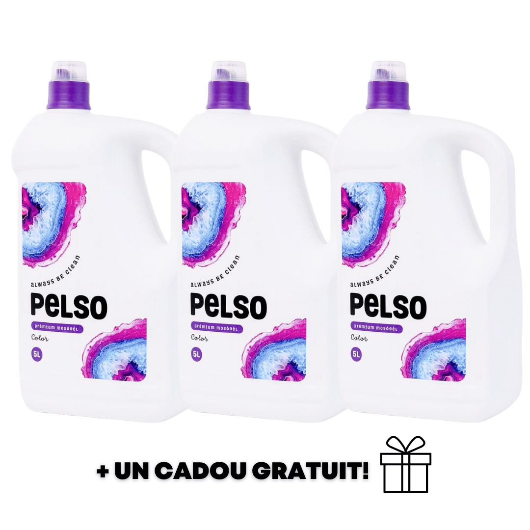 Pachet 3x Detergent lichid rufe colorate, Pelso Color, 5L