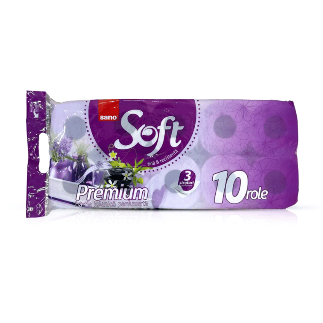 Hartie Igienica Sano Soft Premium cu 3 Straturi