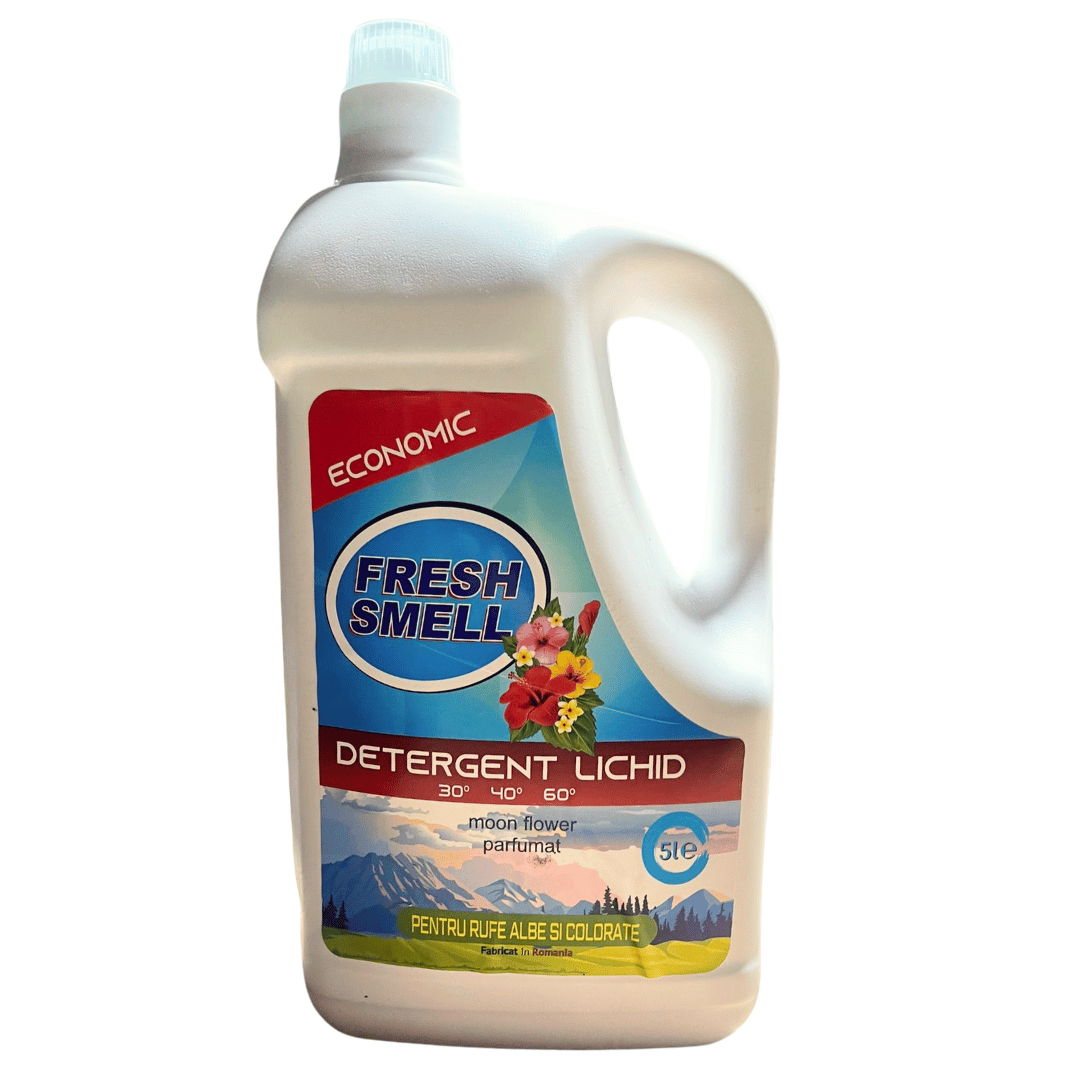 Detergent Lichid Fresh Smell Economic 5L- 100 Spalari