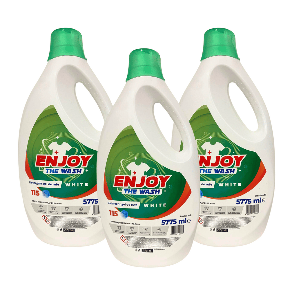 Pachet 3x Detergent Lichid Enjoy The Wash White 5.775L