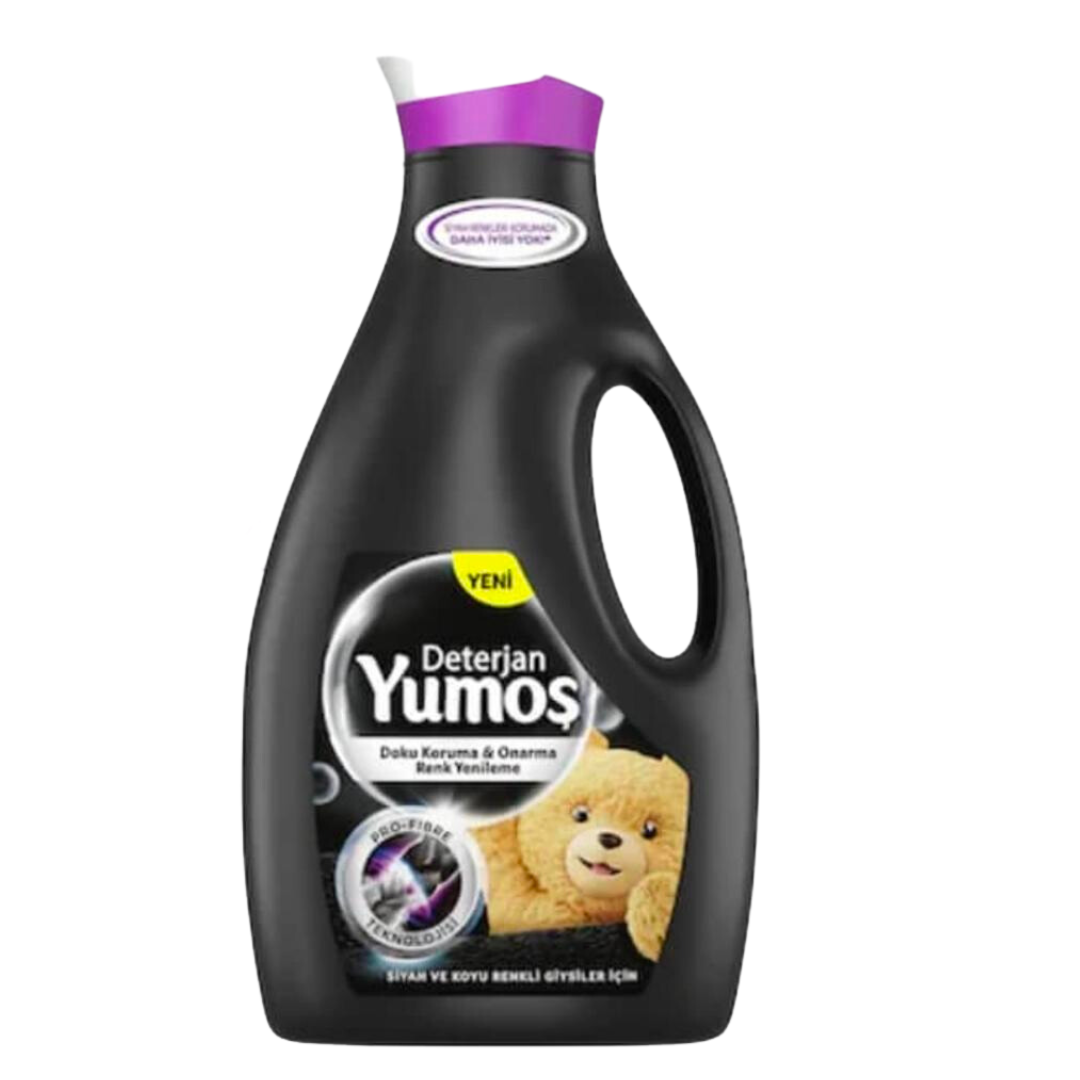 Detergent lichid pentru rufe negre si inchise la culoare, 42 spalari, 2520ml, Yumos