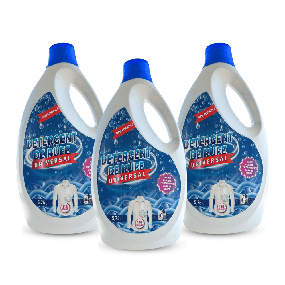 Pachet 3x Detergent De Rufe Universal 116 Spalari- 5.75L