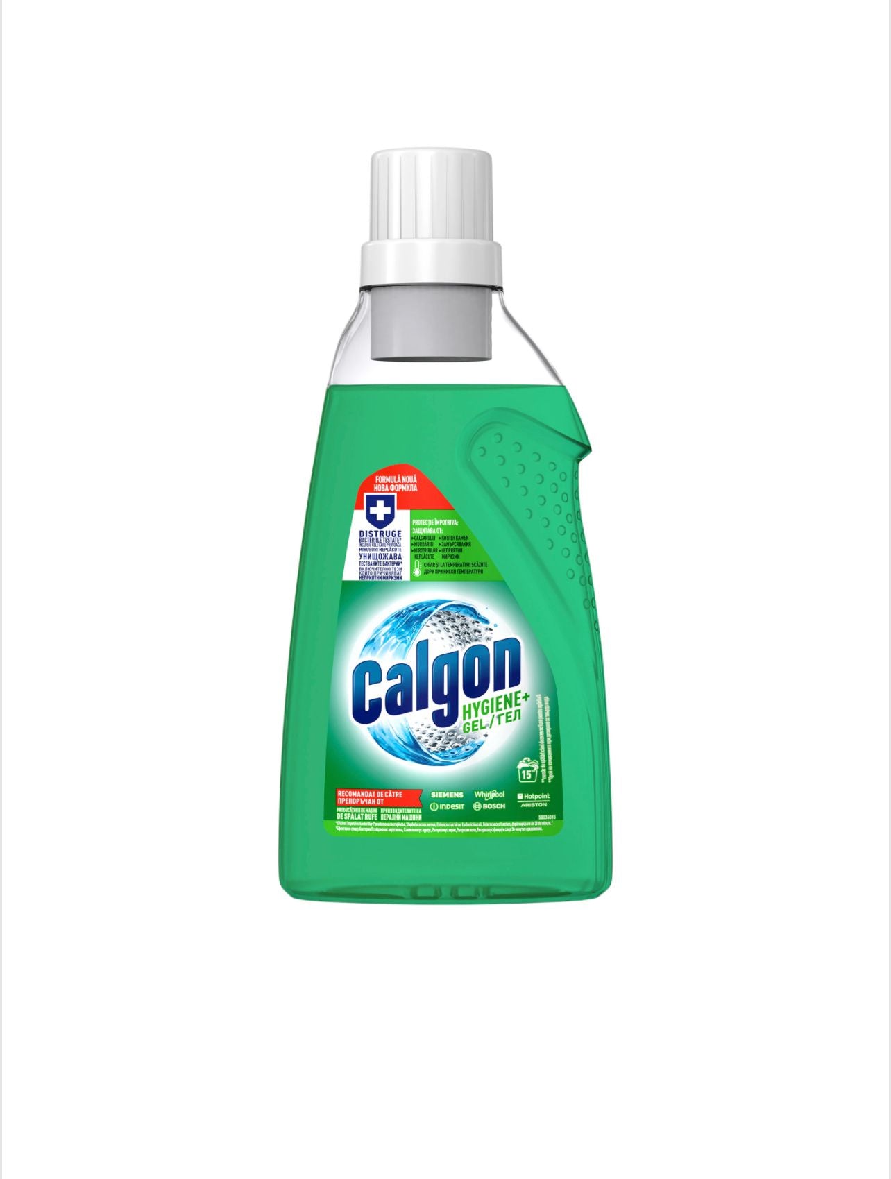 Gel anticalcar Calgon Hygiene+, 750 ml